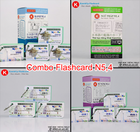 COMBO trọn bộ KatchUp Flashcard sơ cấp tiếng Nhật từ vựng, ngữ pháp, kanji, mẫu câu N5,4